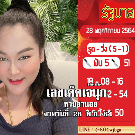 “เจ๊นุ๊ก” ปล่อย เลขเด็ดหวยฮานอยงวดนี้ งวดวันที่ 28/11/64 มาแล้ว…