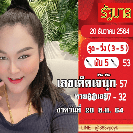 “เจ๊นุ๊ก” ปล่อยเลขเด็ด หวยฮานอยวันนี้ งวดวันที่ 20/12/64