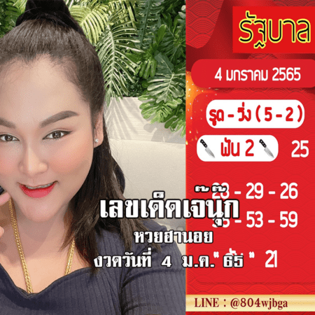 “เจ๊นุ๊ก” ปล่อยเลขเด็ด หวยฮานอยแม่นๆ วันนี้ งวดวันที่ 4/1/65