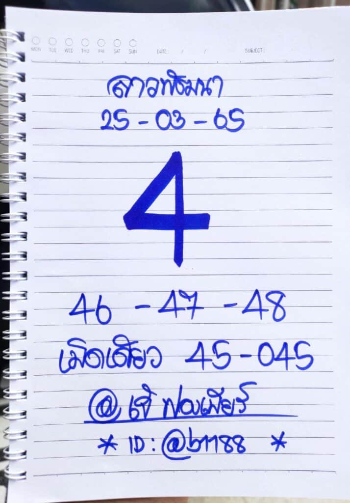 ภาพเลขเด็ดเจ๊ฟองเบียร์ หวยลาววันนี้ วันที่ 25/3/65