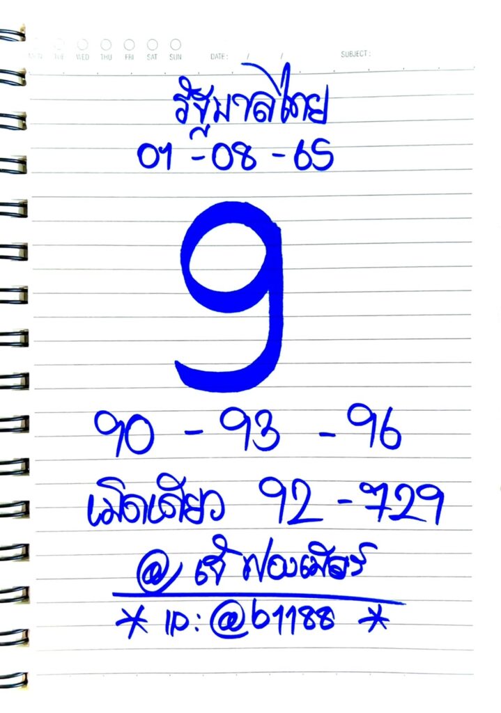 ภาพเลขเด็ดเจ้ฟองเบียร์ จากเพจ  เพจ “เจ๊ฟองเบียร์ 888” หวยรัฐบาล งวดวันที่ 1/8/65